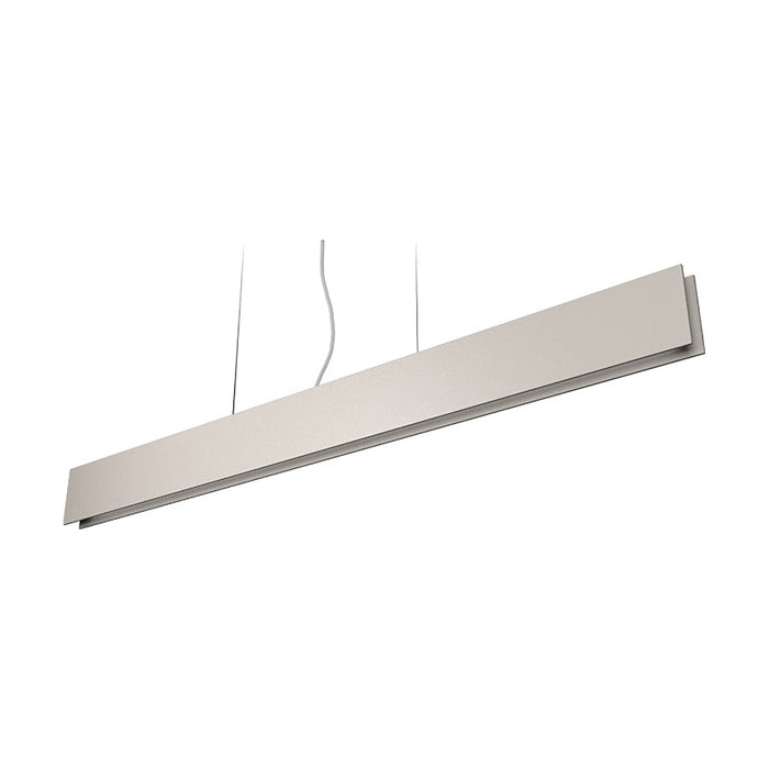 Clean LED Linear Pendant Light in Light Grey.