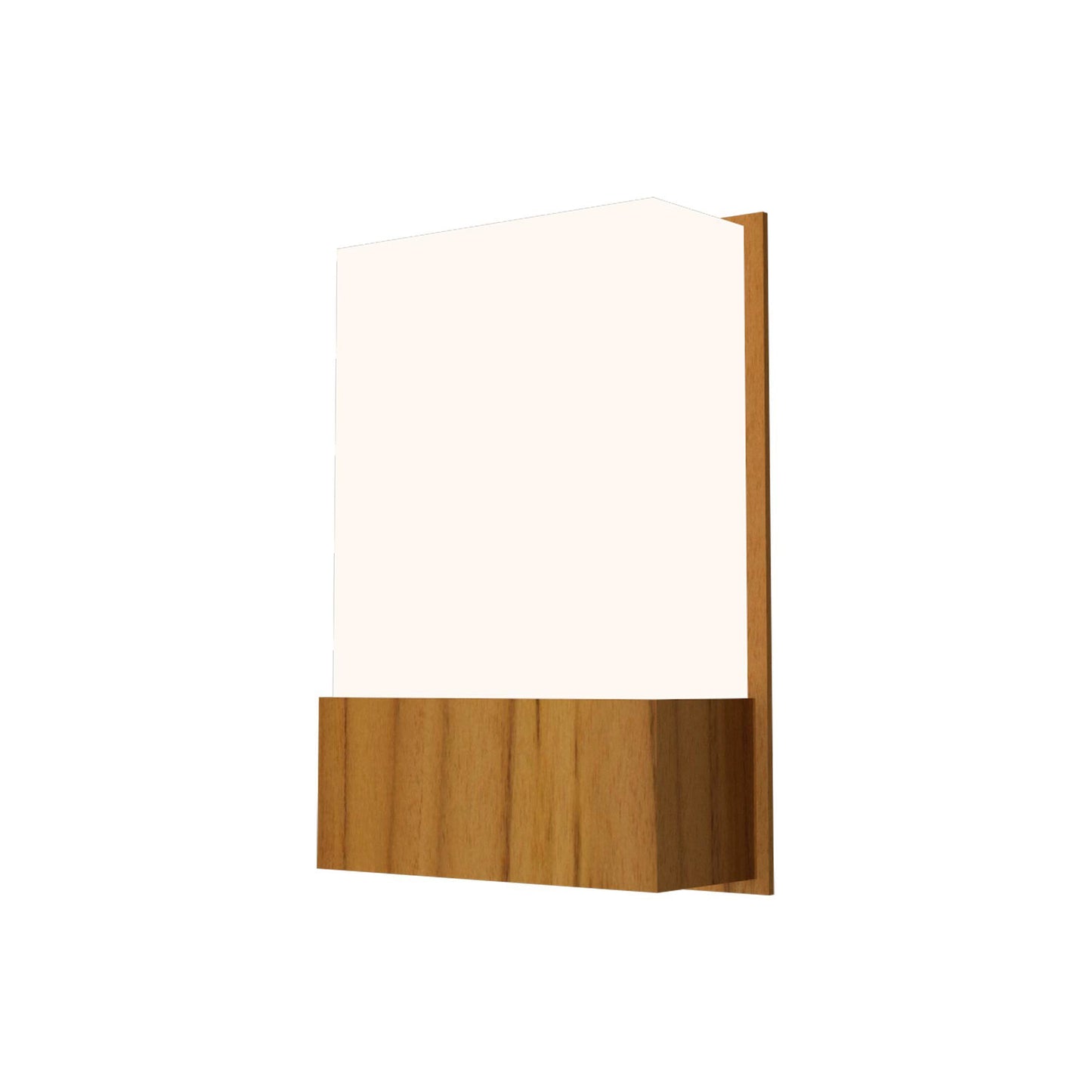 Clean Wall Light in Teak (Wide).