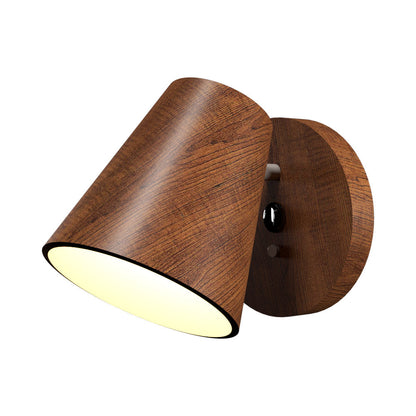 Conic Wall Light in Imbuia.