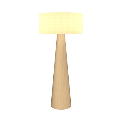 Conical Floor Lamp in Maple.