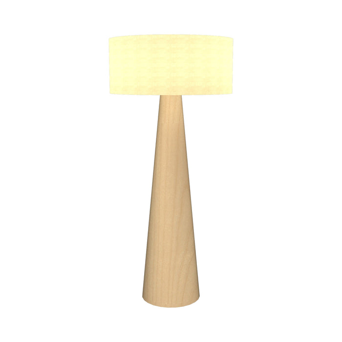 Conical Floor Lamp in Maple.