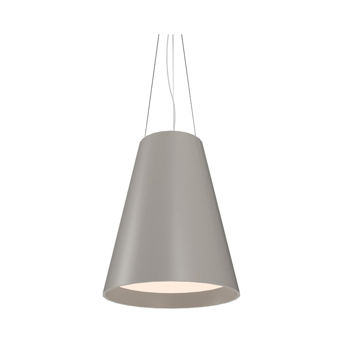 Conical Narrow Pendant Light in Light Grey (Large).