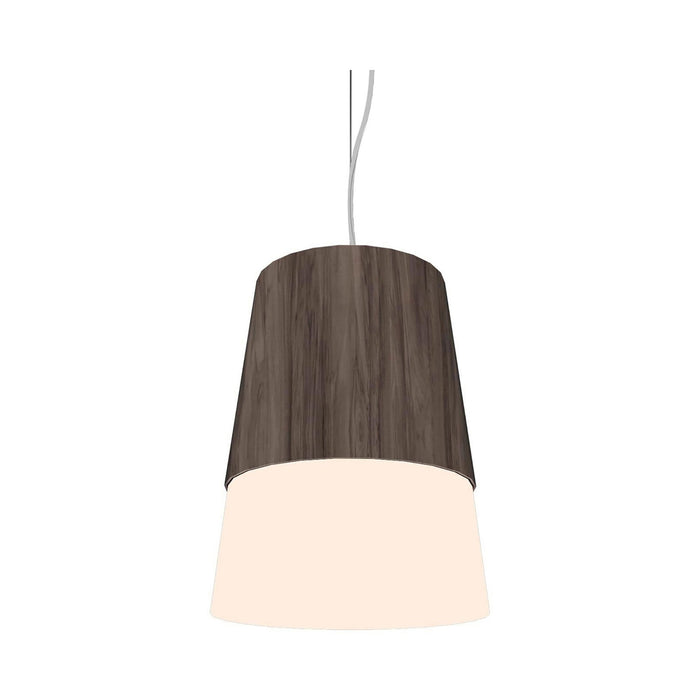 Conical Pendant Light in American Walnut (Large).