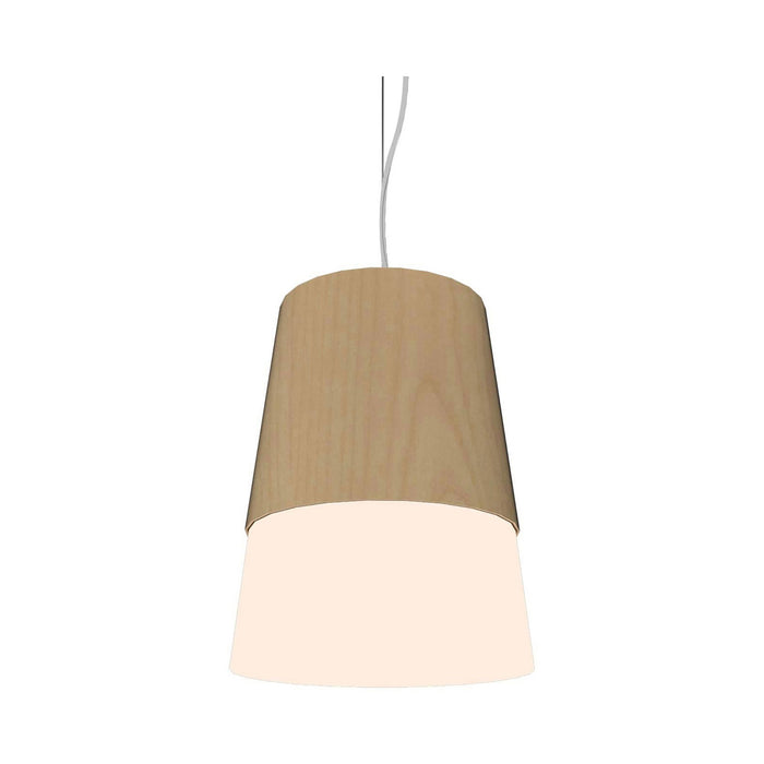 Conical Pendant Light in Maple (Large).