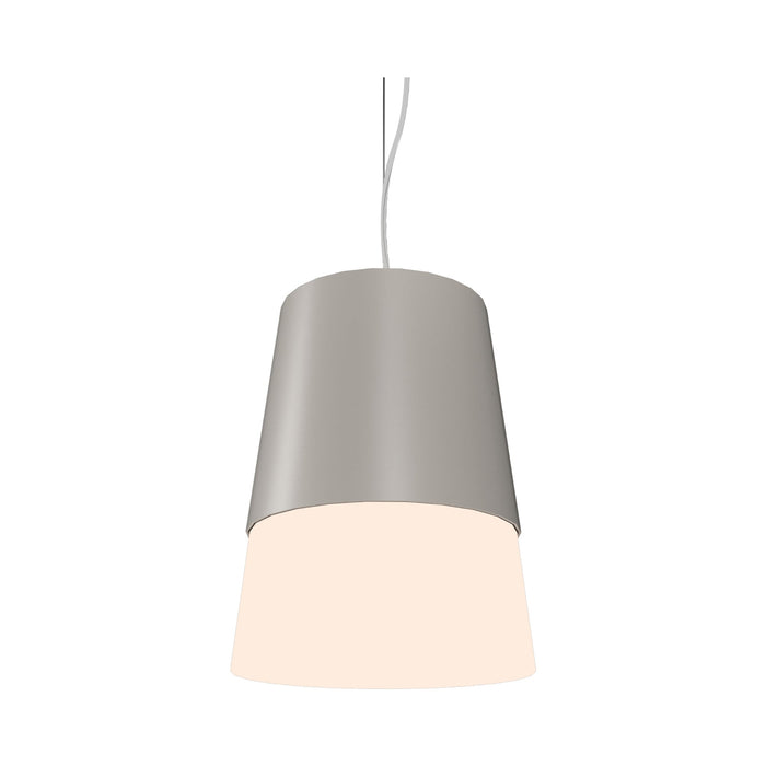Conical Pendant Light in Light Grey (Large).