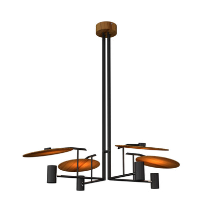 Dot Chandelier in Teak.