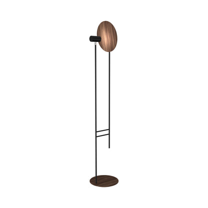 Dot Floor Lamp in American Walnut.