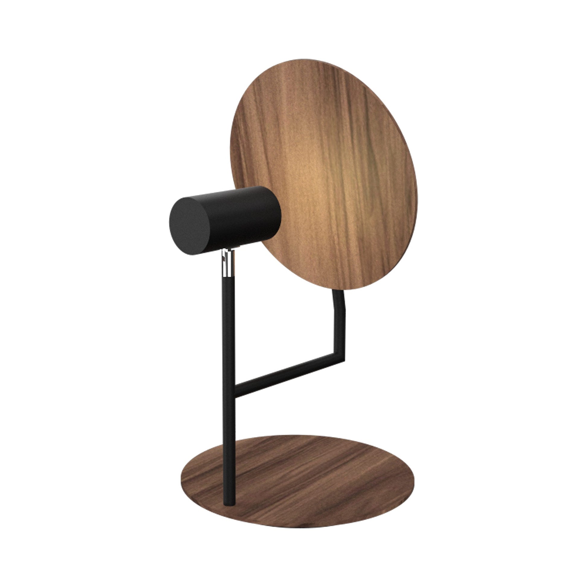 Dot Table Lamp in American Walnut.