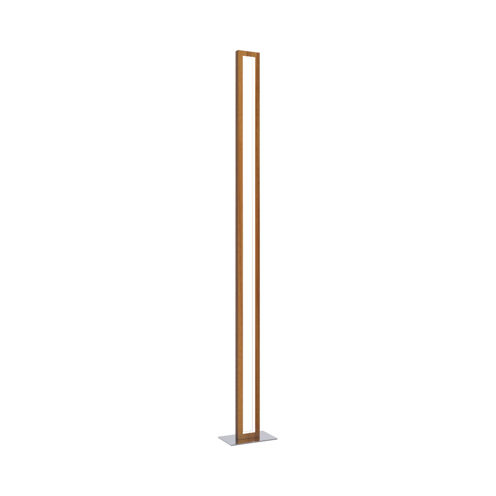 Frame LED Floor Lamp in Teak.