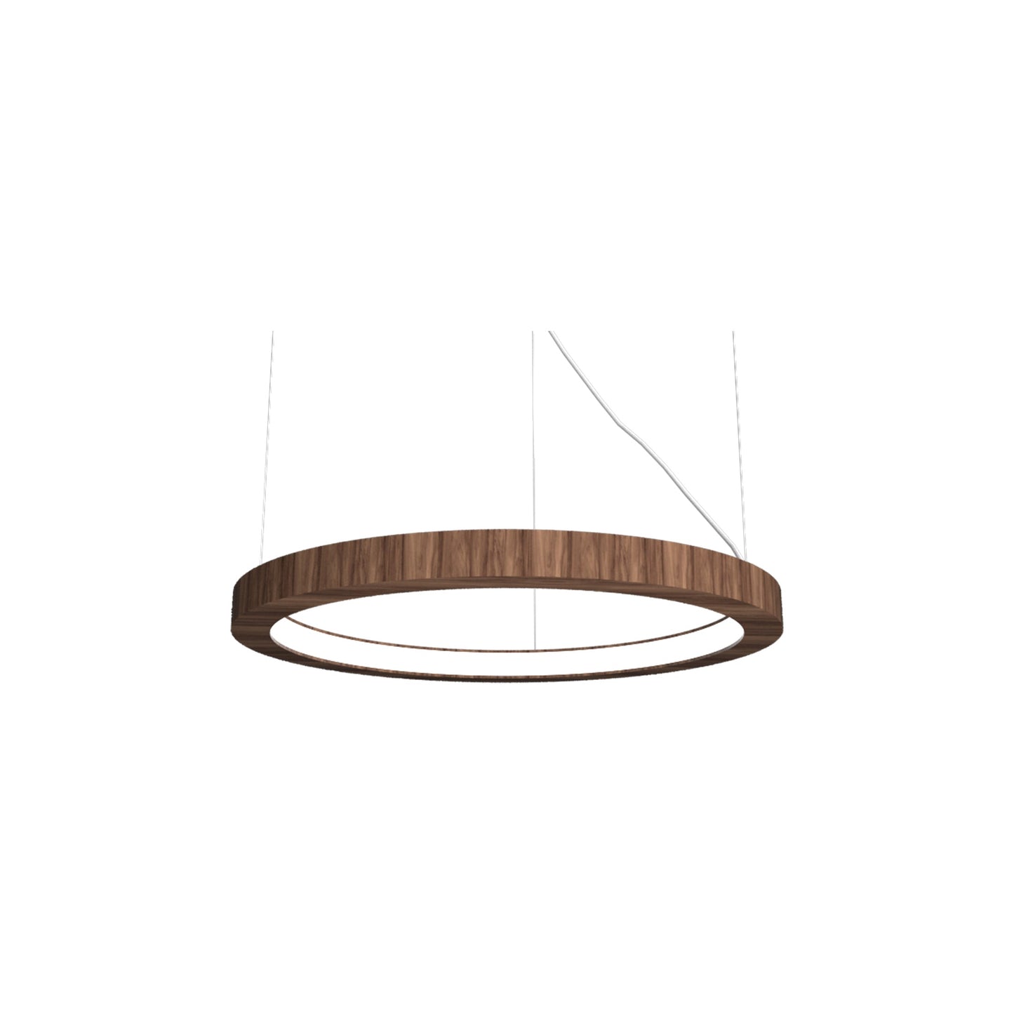 Frame LED Mini Pendant Light in American Walnut.