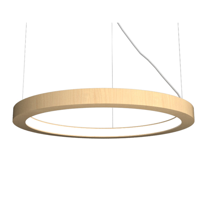 Frame LED Pendant Light in Maple (39.37-Inch).