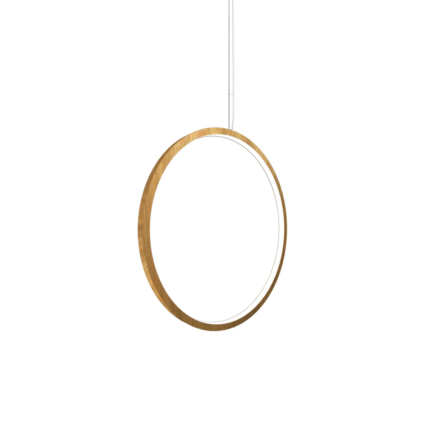 Frame LED Vertical Pendant Light in Louro Freijó (23.62-Inch).