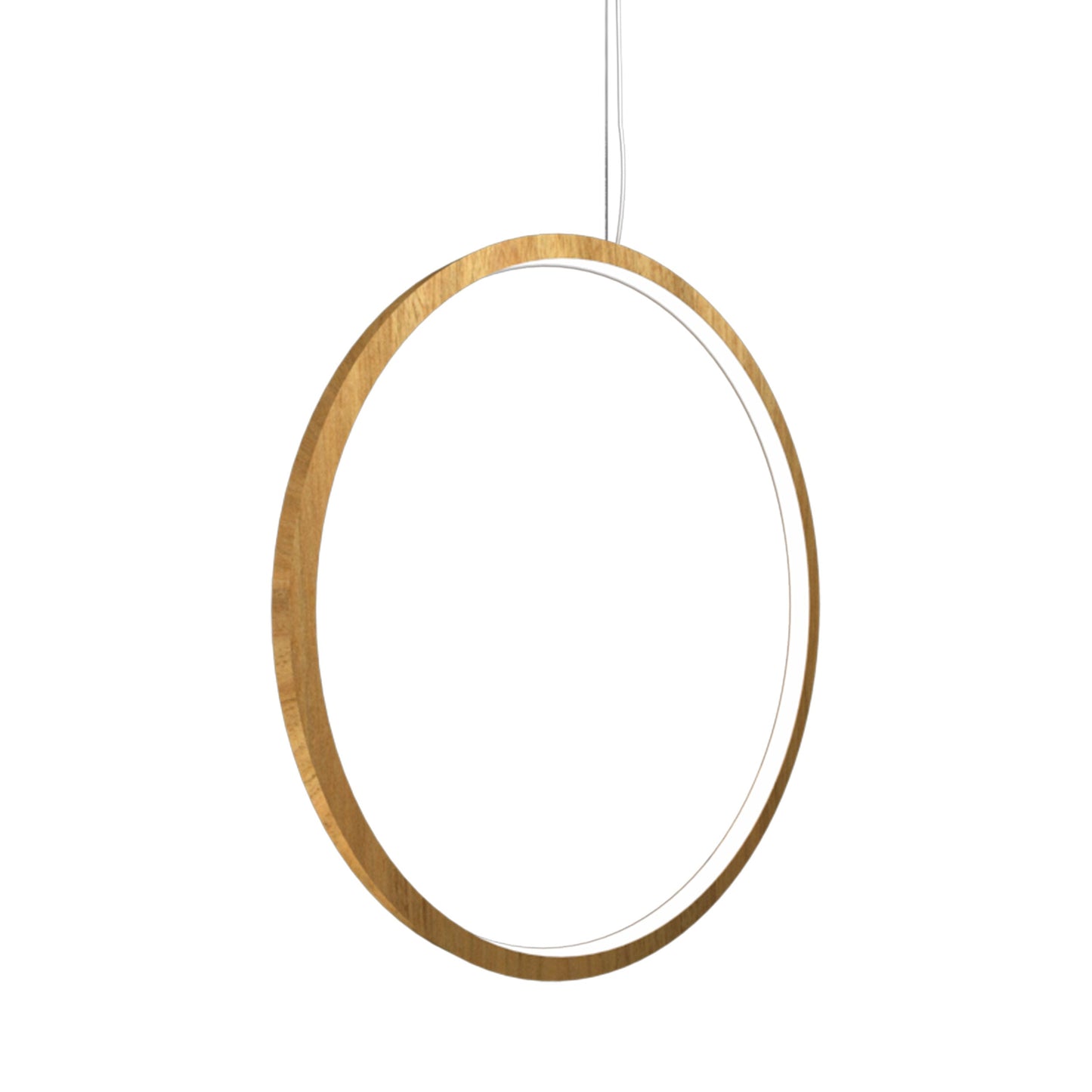 Frame LED Vertical Pendant Light in Louro Freijó (35.43-Inch).