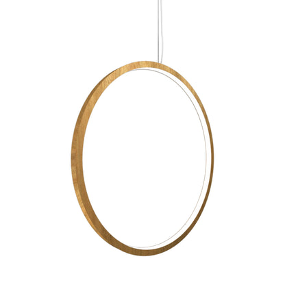 Frame LED Vertical Pendant Light in Louro Freijó (35.43-Inch).