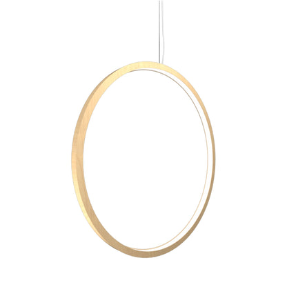 Frame LED Vertical Pendant Light in Maple (35.43-Inch).