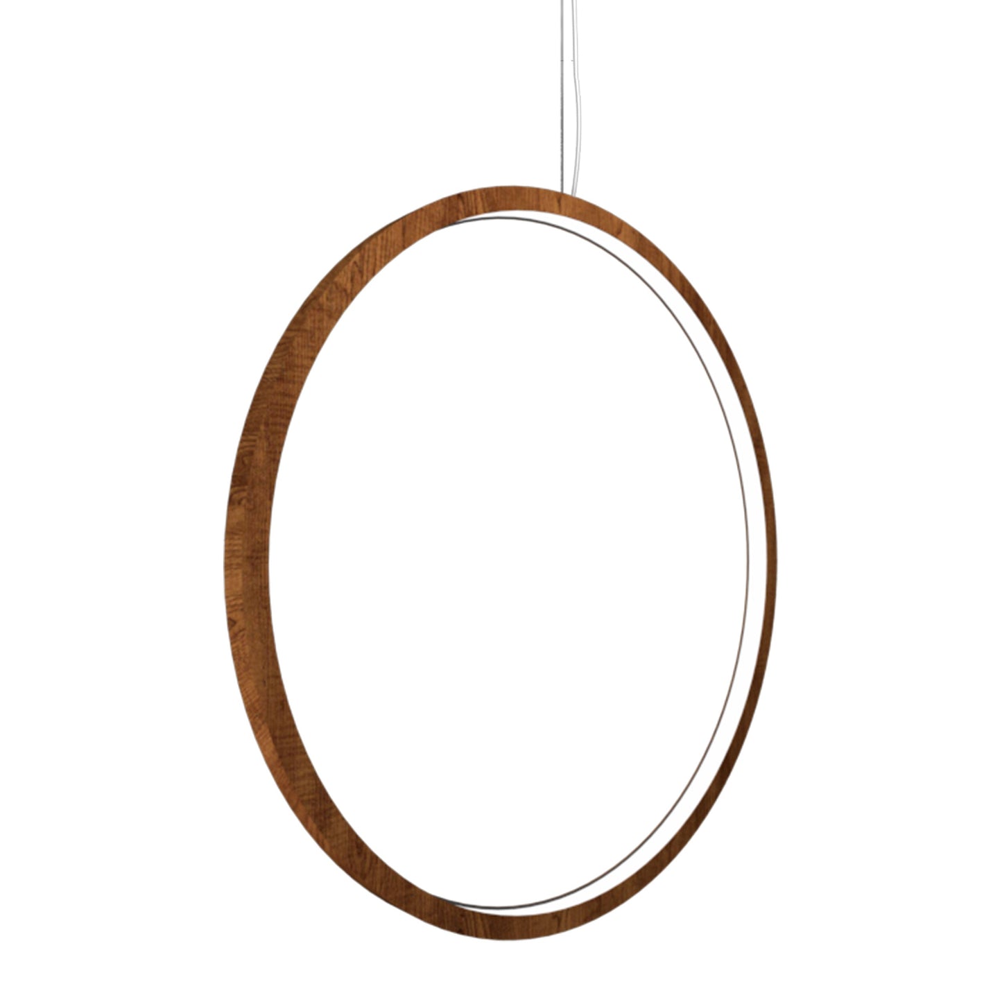 Frame LED Vertical Pendant Light in Imbuia (39.37-Inch).