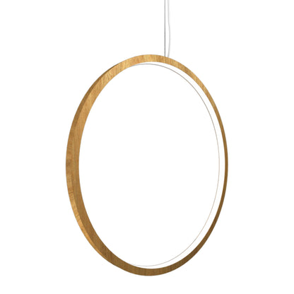 Frame LED Vertical Pendant Light in Louro Freijó (39.37-Inch).