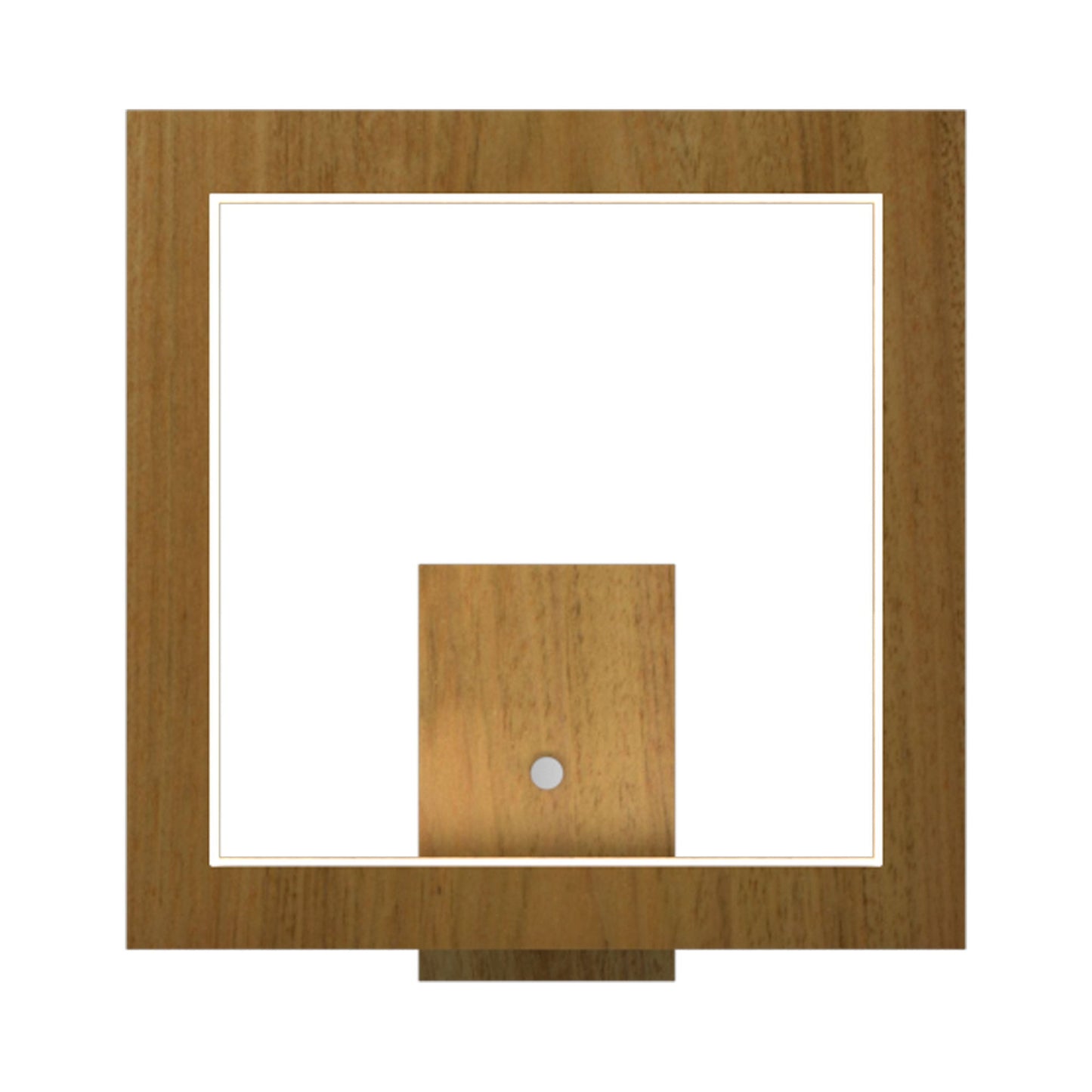 Frame LED Wall Light in Louro Freijó (Square).