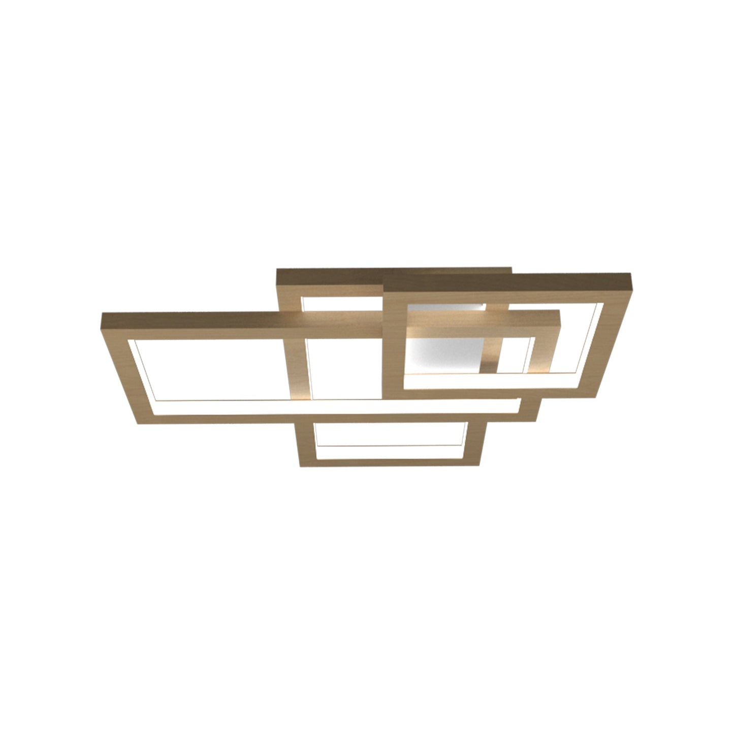 Frame Square LED Ceiling / Wall Light in Maple (Medium).