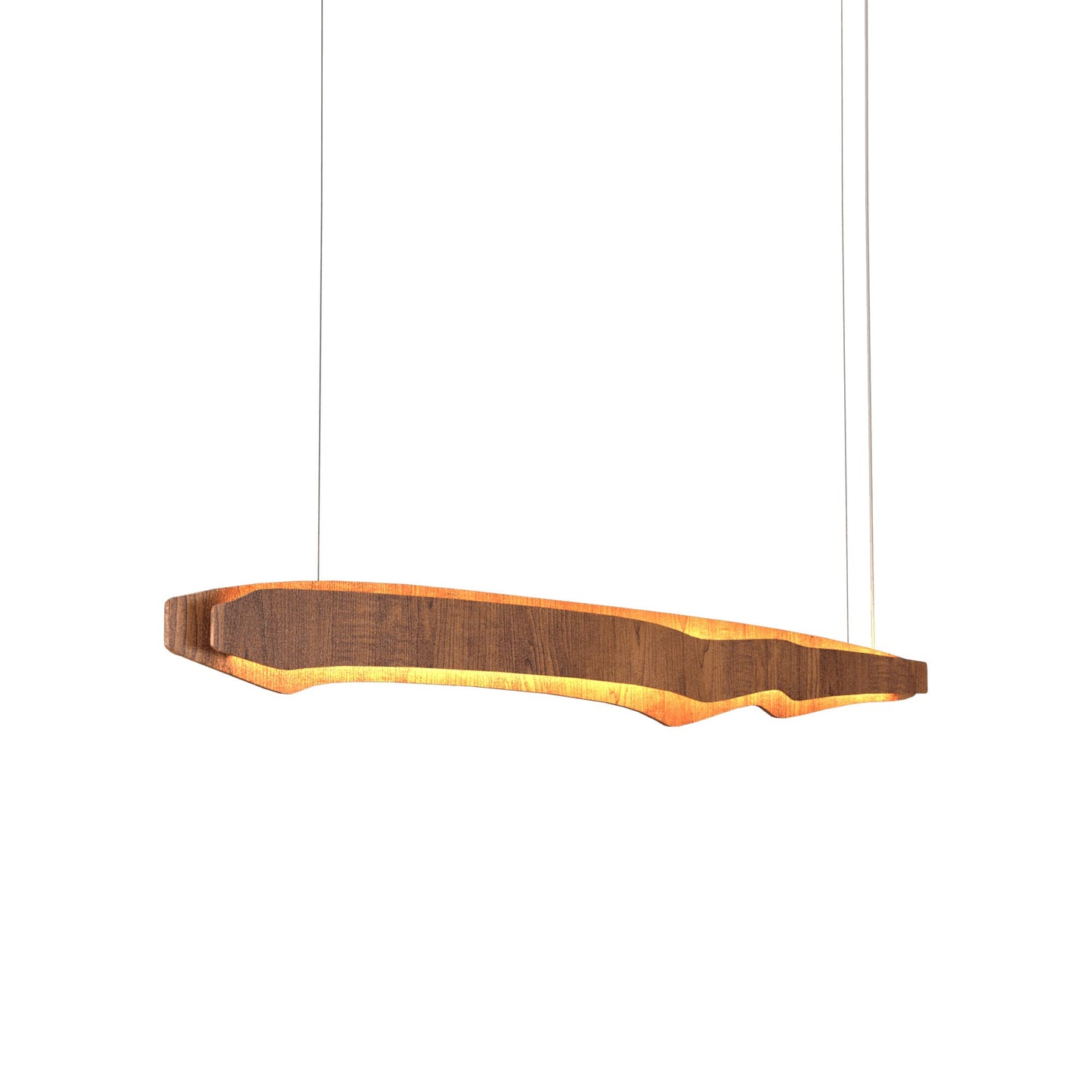 Horizon LED Linear Pendant Light in Gold (55.12-Inch).