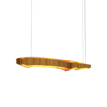 Horizon LED Linear Pendant Light in Pale Gold (55.12-Inch).