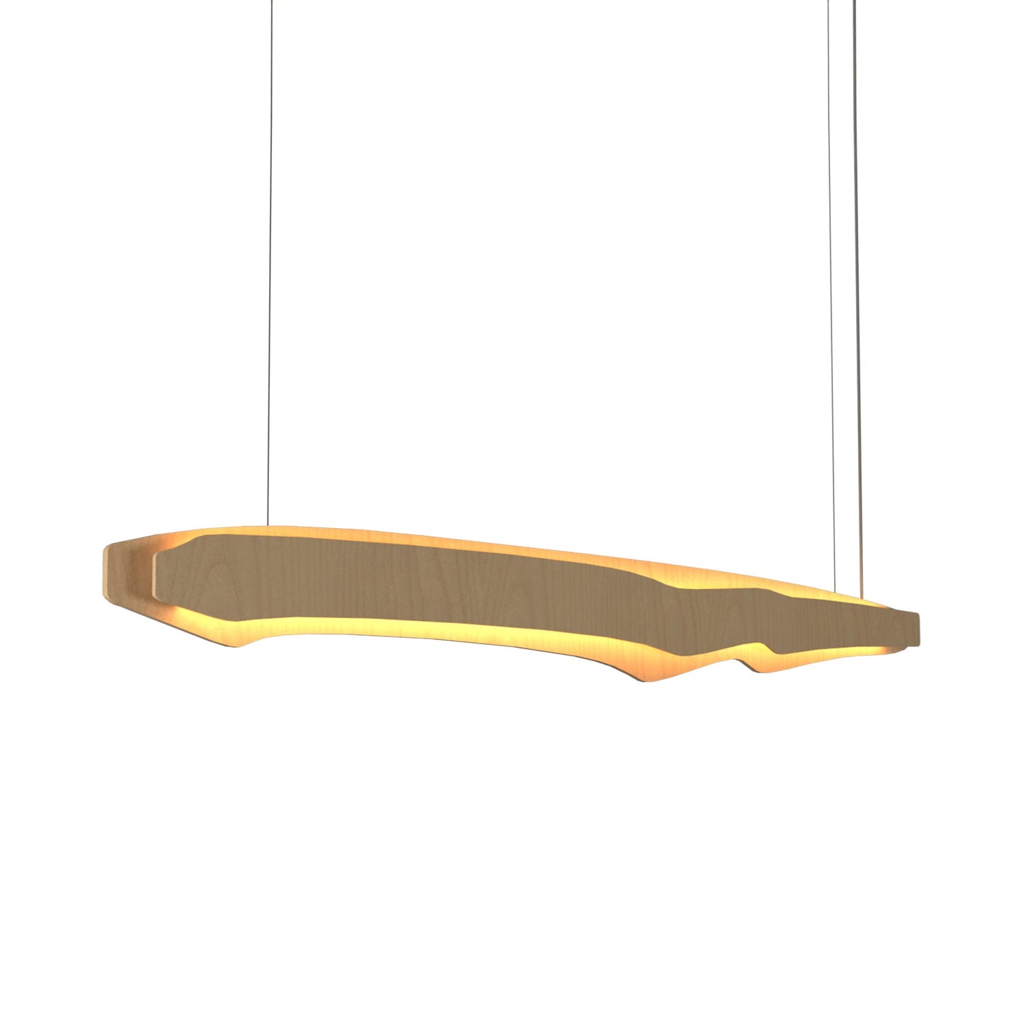 Horizon LED Linear Pendant Light in Lead Grey (70.87-Inch).