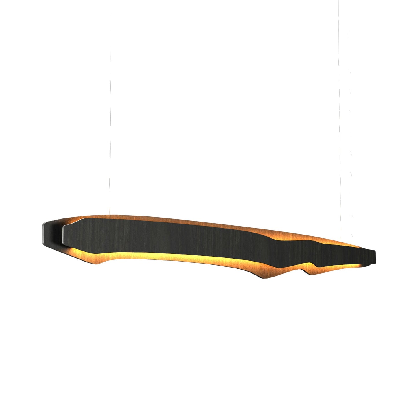 Horizon LED Linear Pendant Light in Olive Green (70.87-Inch).