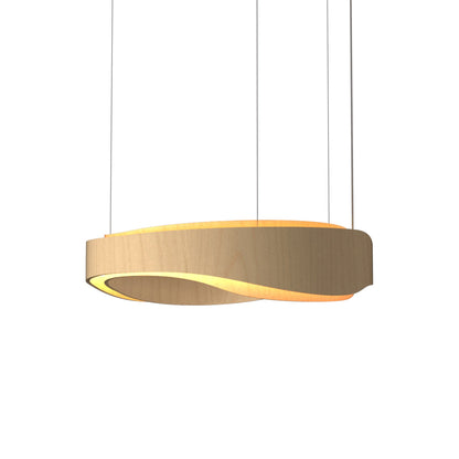 Horizon LED Pendant Light in Maple (31.5-Inch).