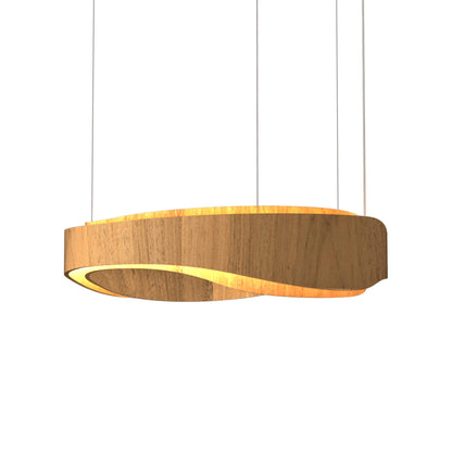 Horizon LED Pendant Light in Louro Freijó (39.37-Inch).