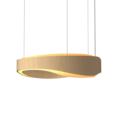 Horizon LED Pendant Light in Maple (39.37-Inch).