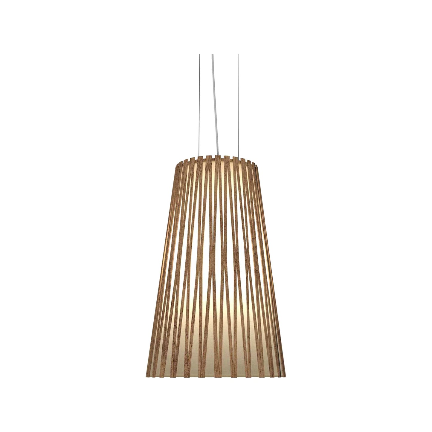 Living Hinges Pendant Light in Imbuia (Medium).