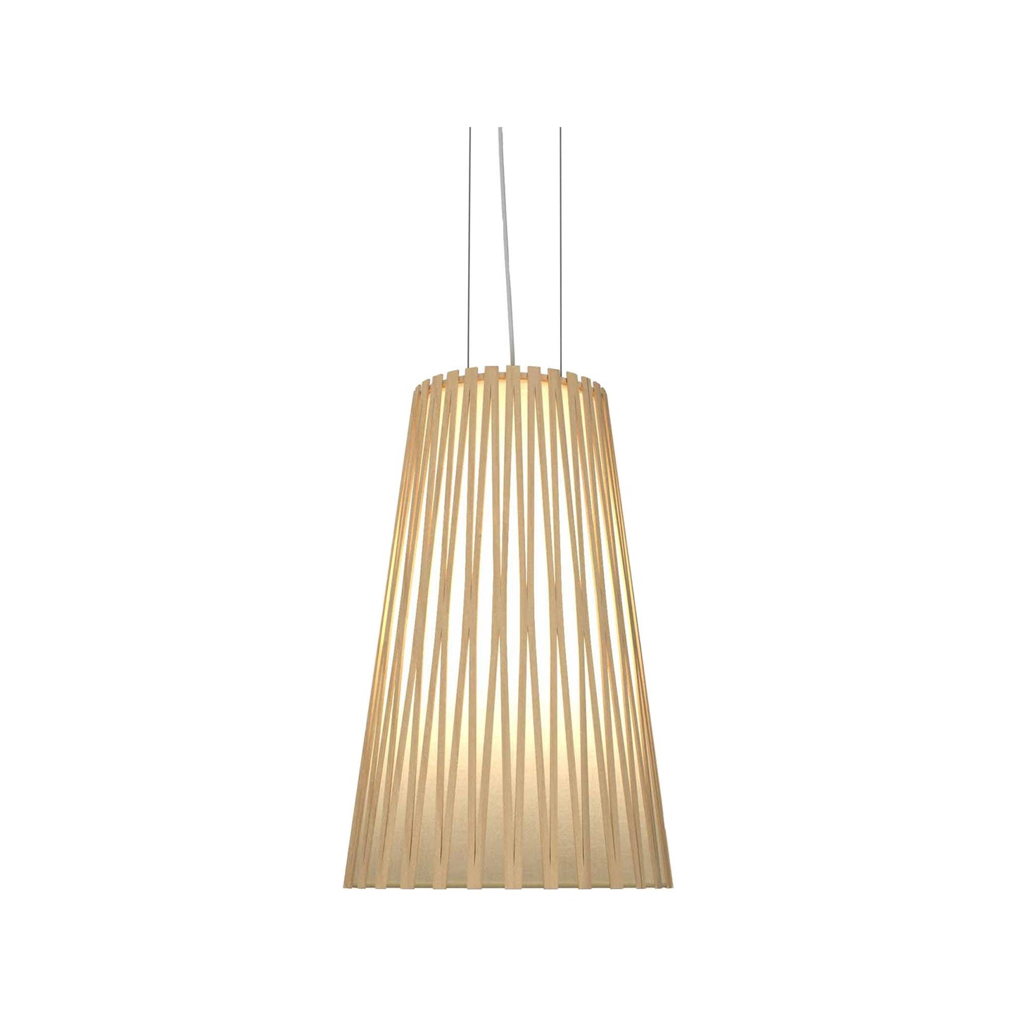 Living Hinges Pendant Light in Maple (Medium).