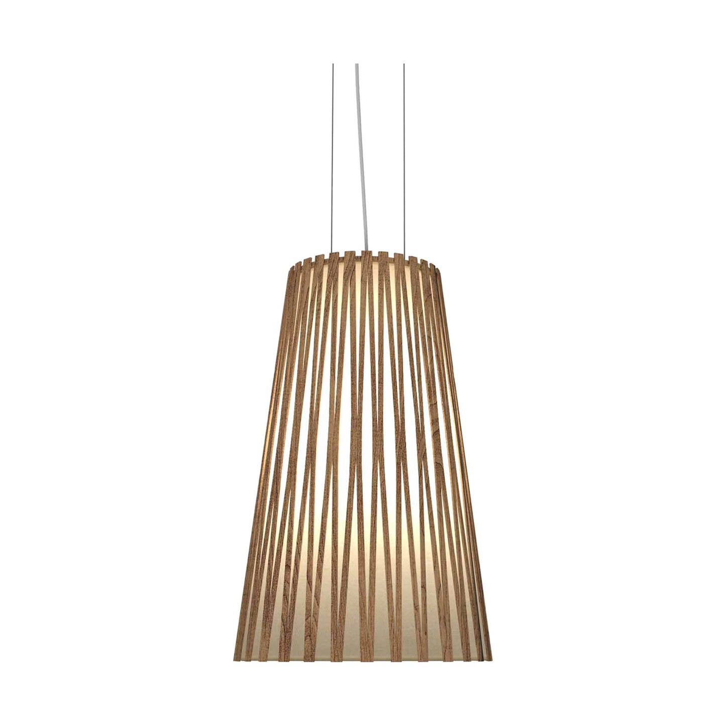Living Hinges Pendant Light in Imbuia (Large).