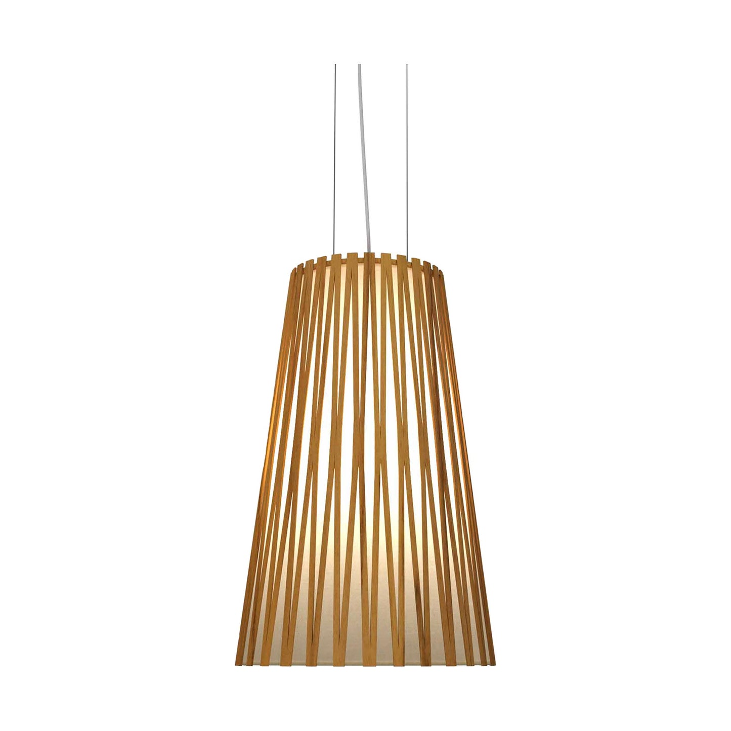 Living Hinges Pendant Light in Teak (Large).