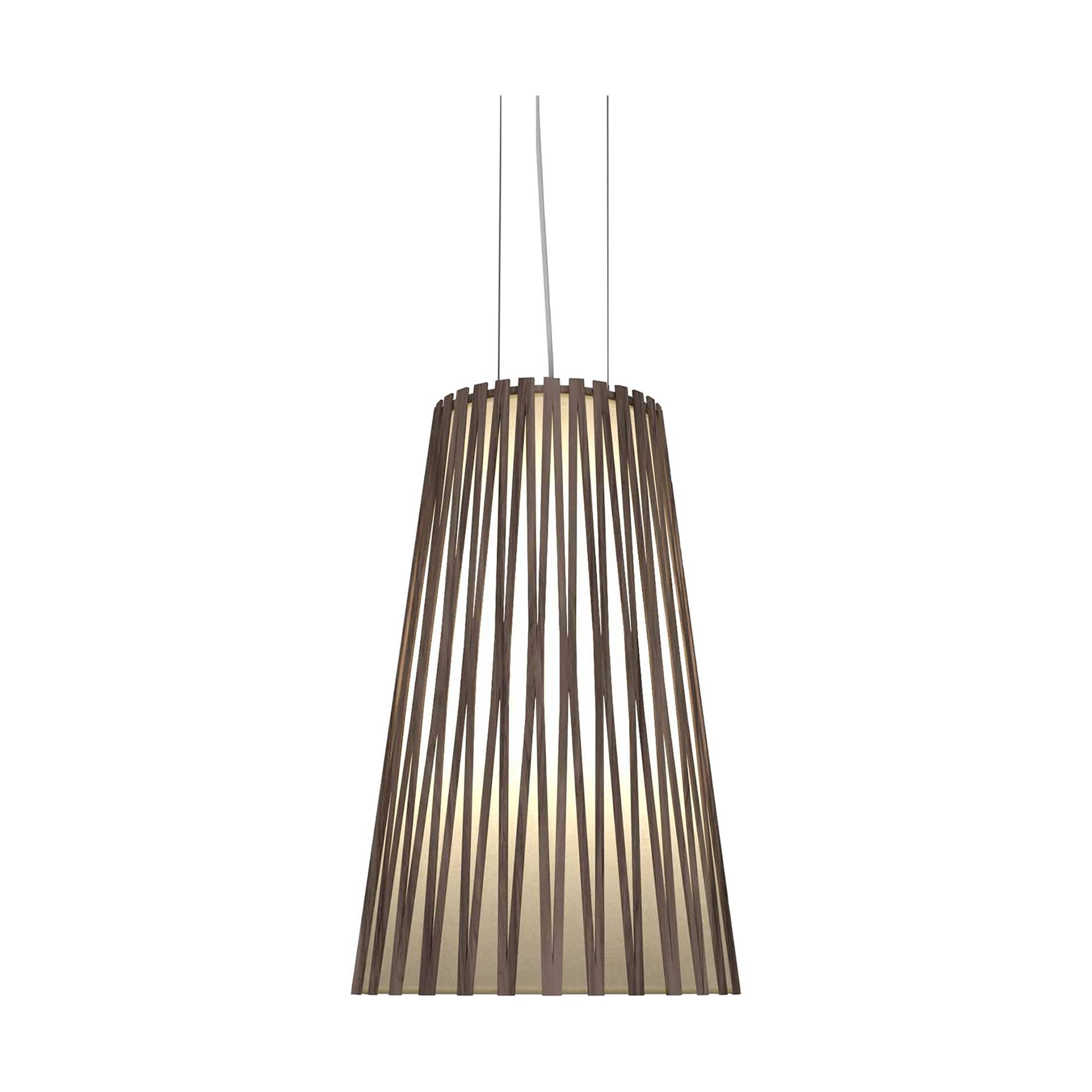 Living Hinges Pendant Light in American Walnut (Large).