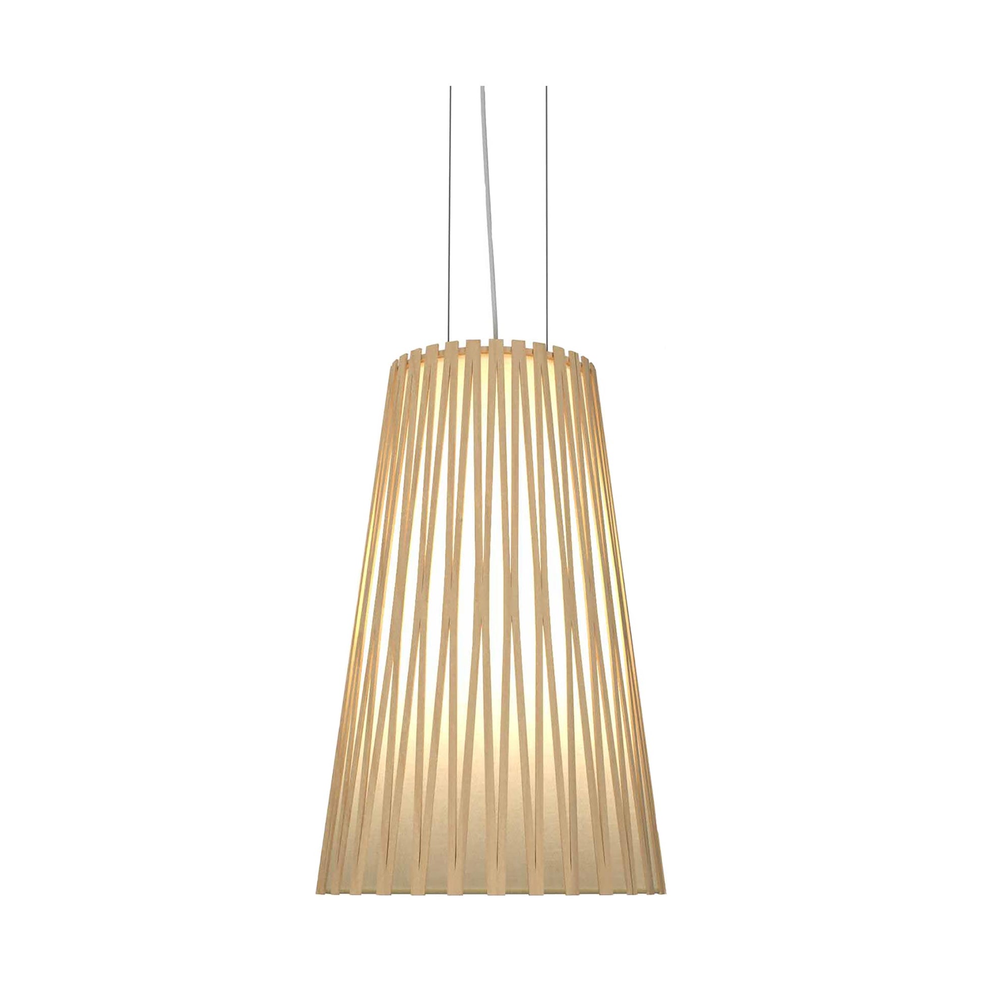 Living Hinges Pendant Light in Maple (Large).