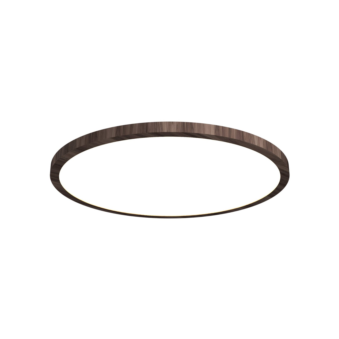 Naiá LED Flush Mount Ceiling Light in American Walnut (Small).