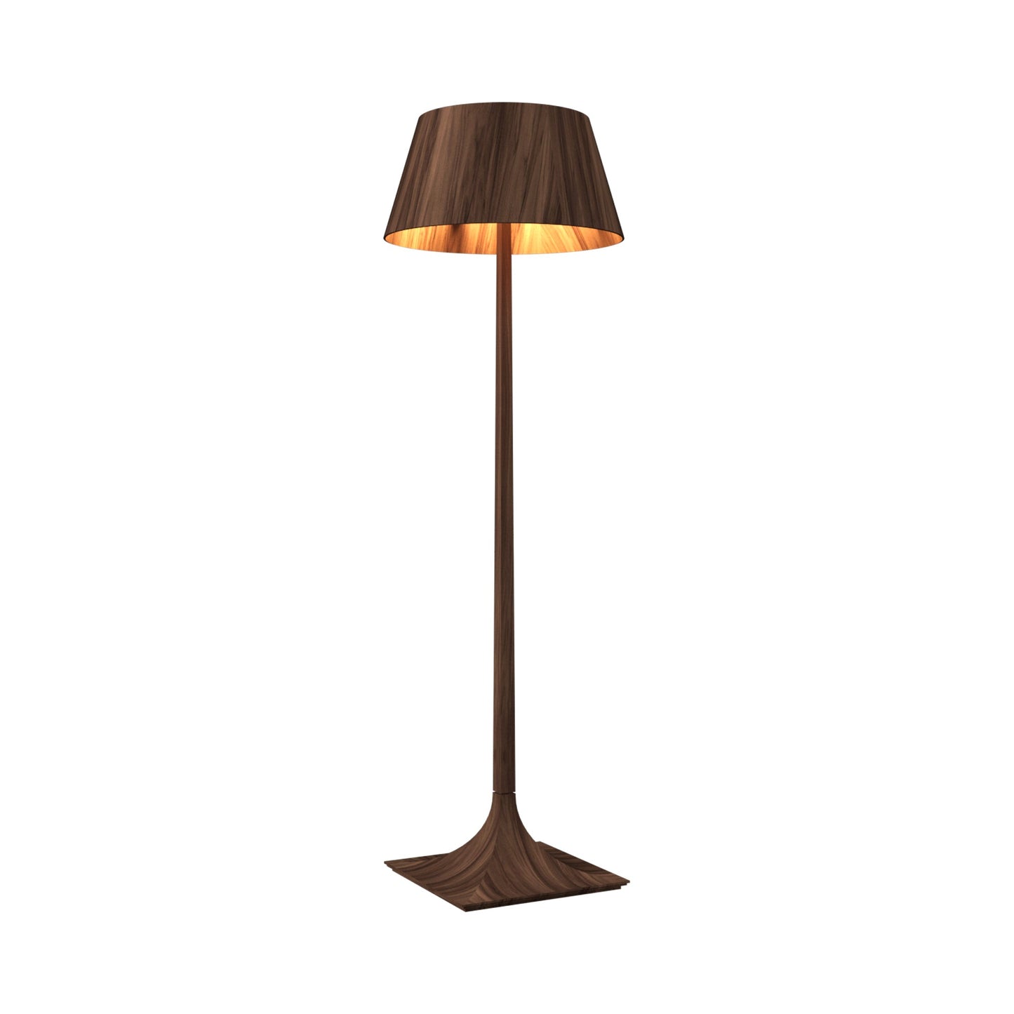 Nostalgia Floor Lamp in American Walnut.
