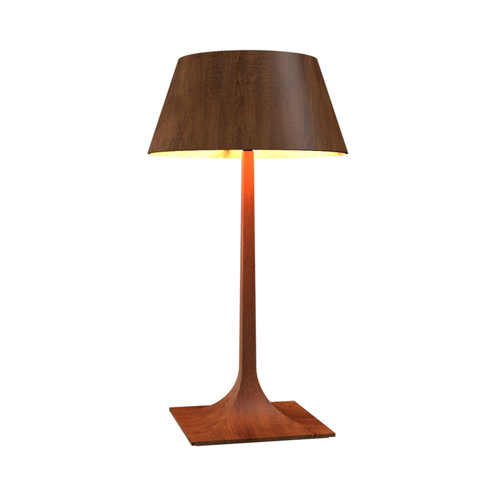 Nostalgia Table Lamp in Imbuia (Large).