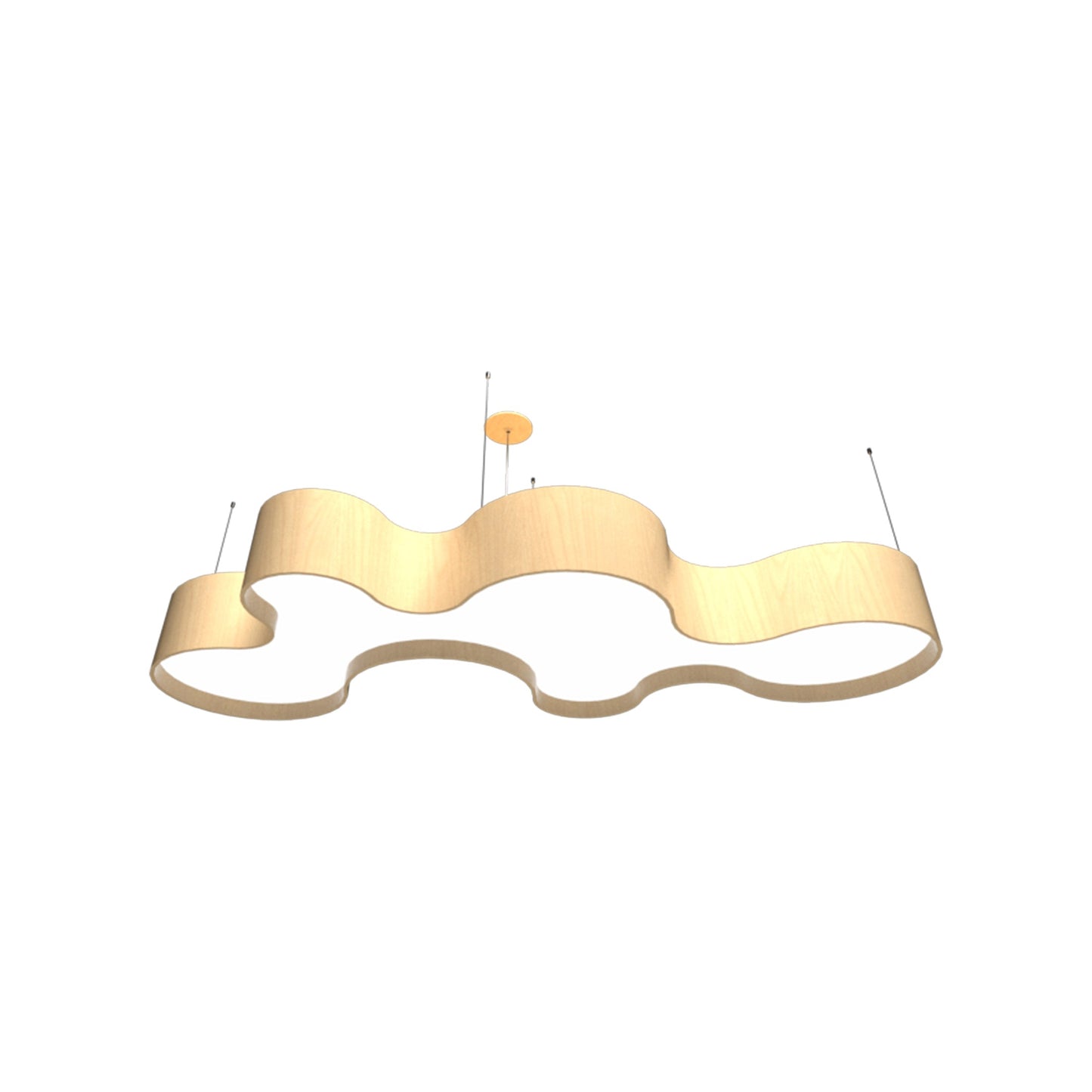 Organico LED Pendant Light in Maple (59.06-Inch).