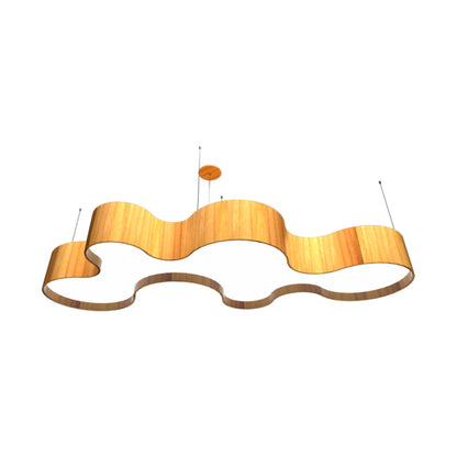 Organico LED Pendant Light in Teak (78.74-Inch).