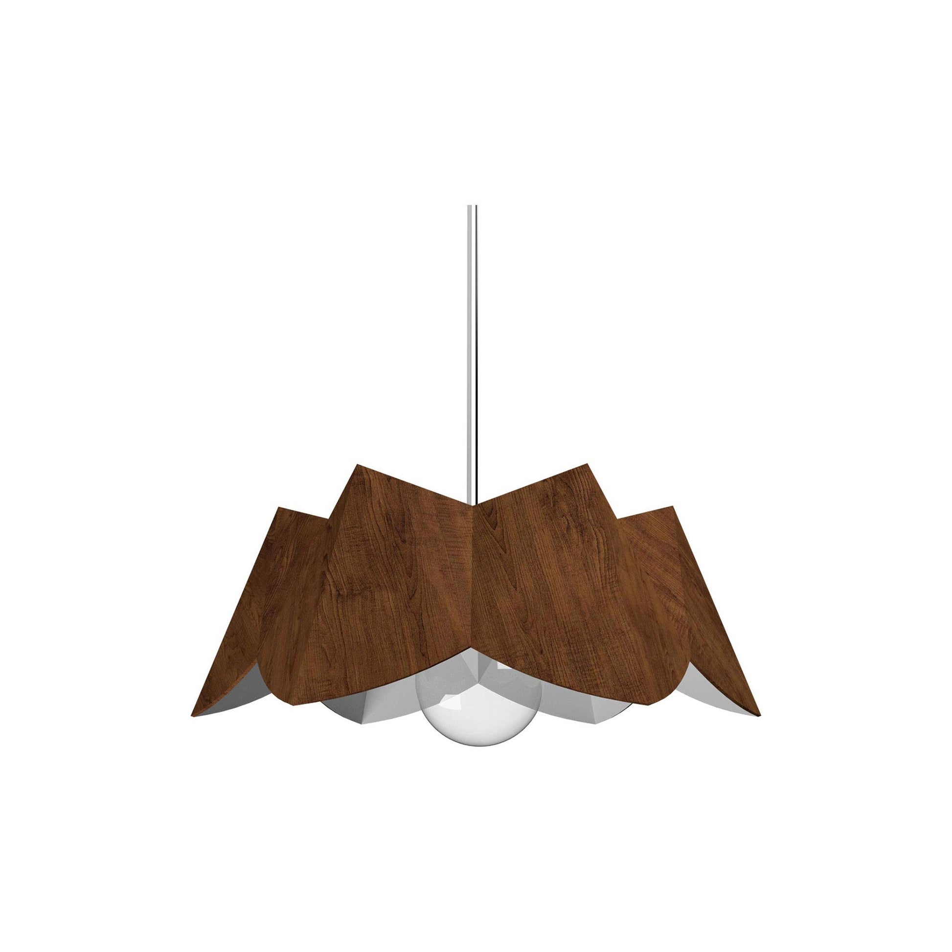Physalis Pendant Light in Imbuia (Small).
