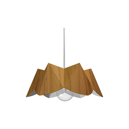 Physalis Pendant Light in Teak (Small).