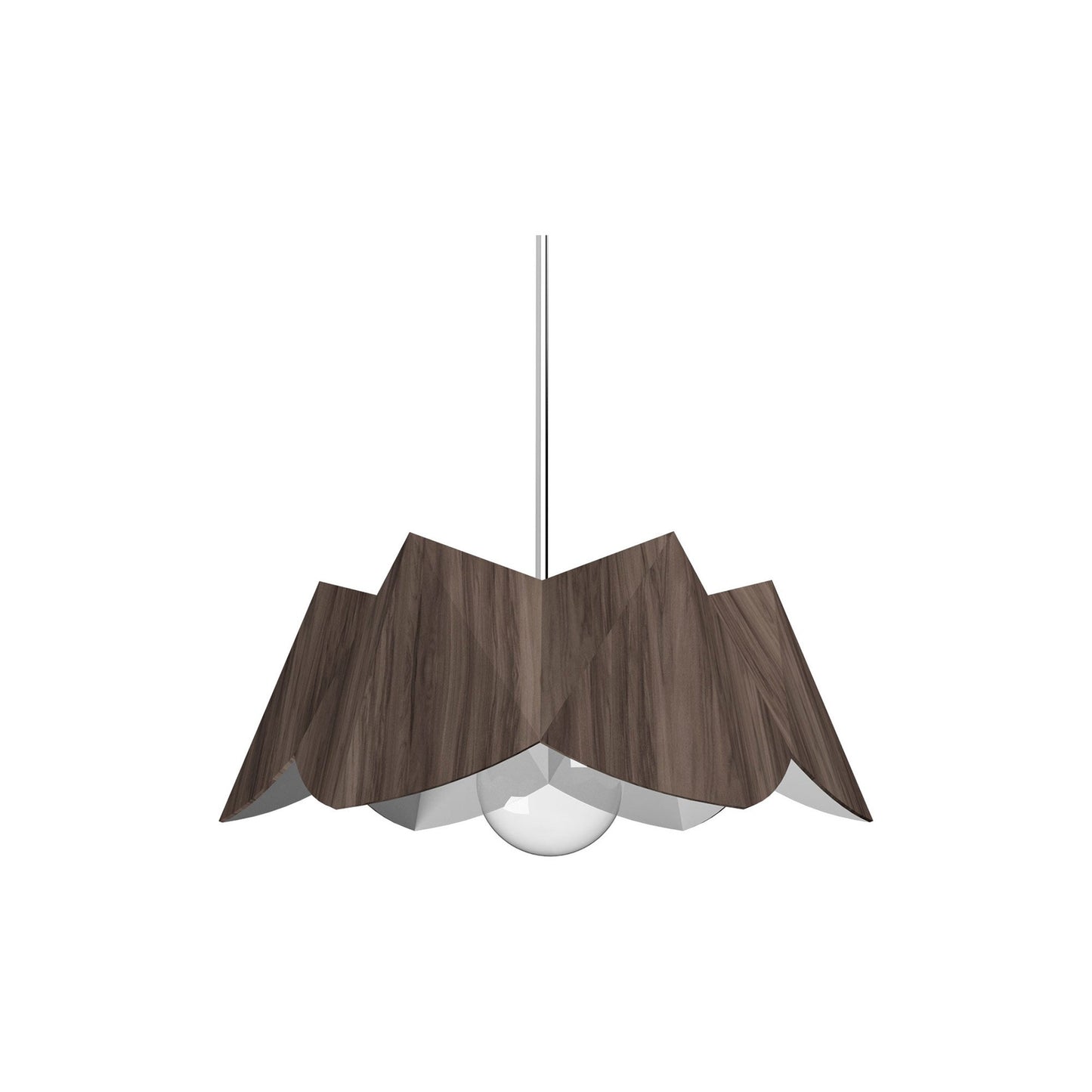 Physalis Pendant Light in American Walnut (Small).