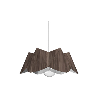 Physalis Pendant Light in American Walnut (Small).