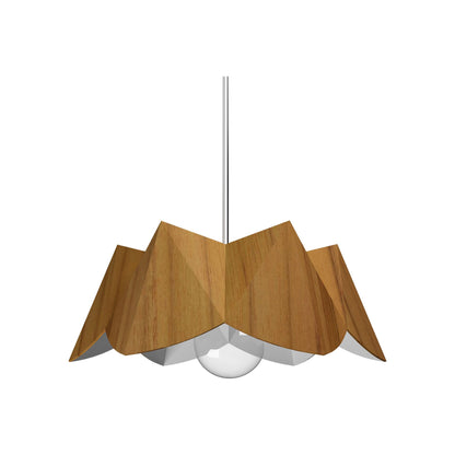 Physalis Pendant Light in Teak (Medium).