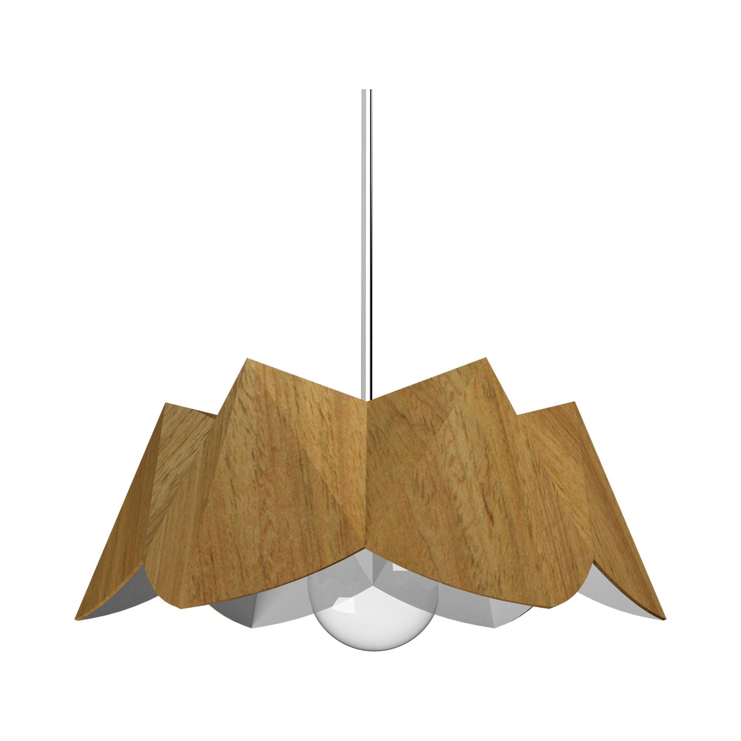 Physalis Pendant Light in Louro Freijo (Large).