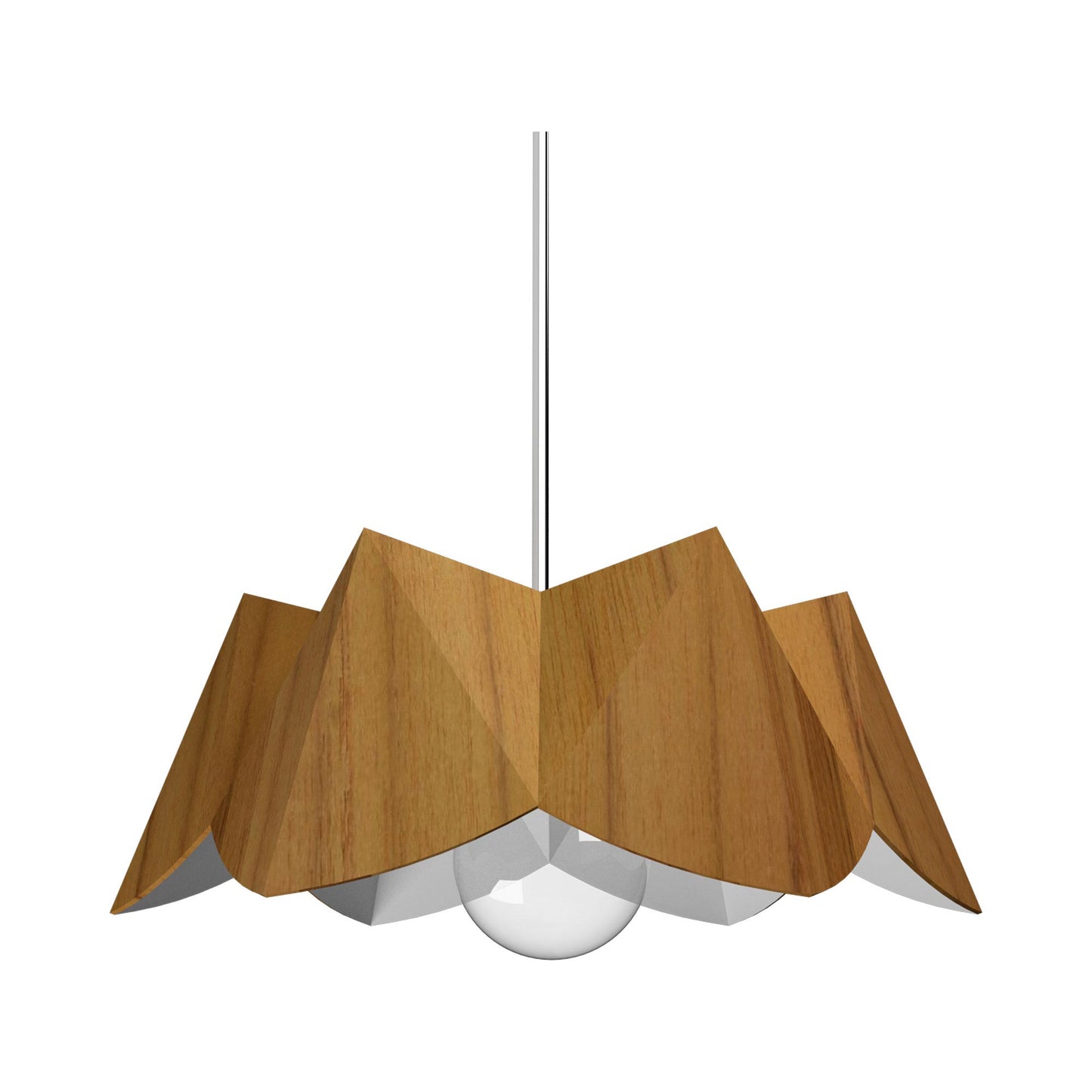 Physalis Pendant Light in Teak (Large).
