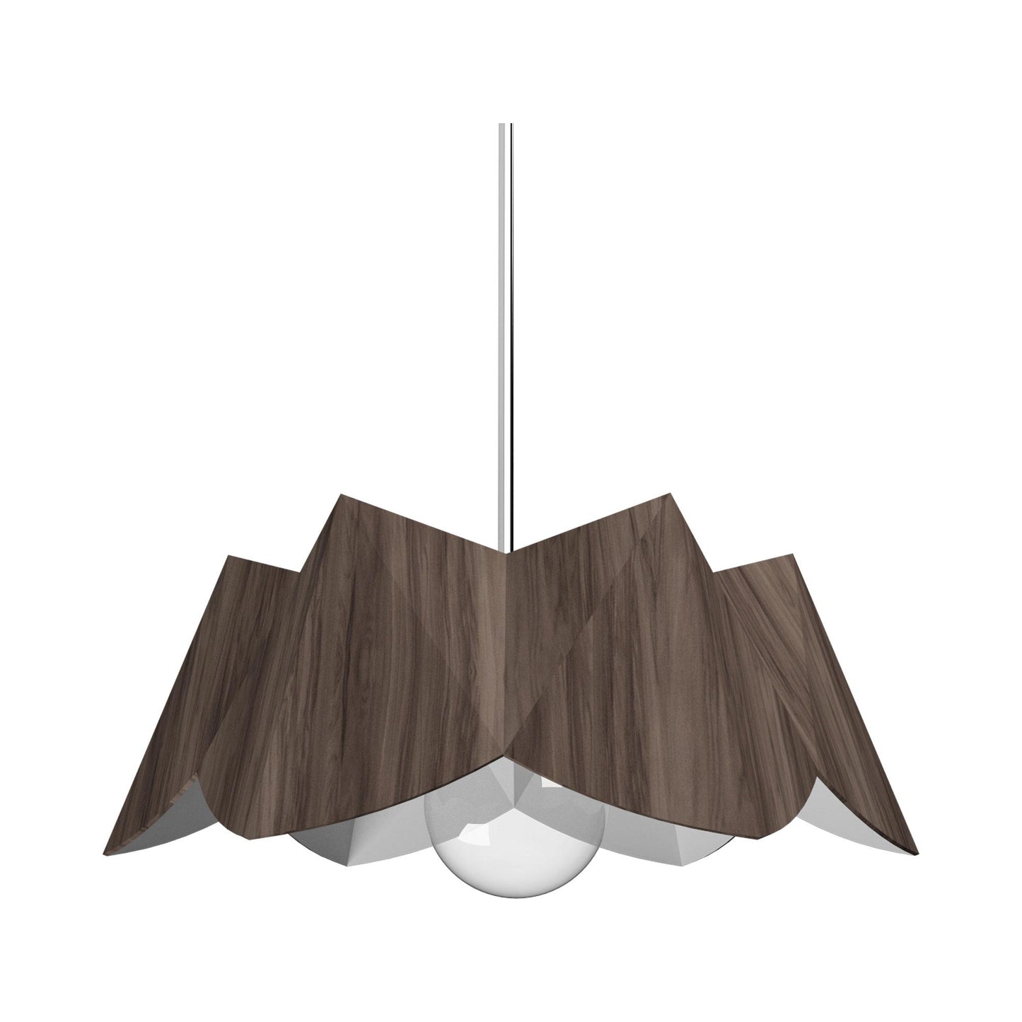 Physalis Pendant Light in American Walnut (Large).