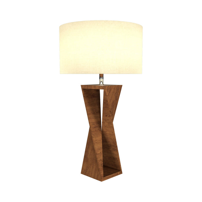 Spin Table Lamp in Imbuia.